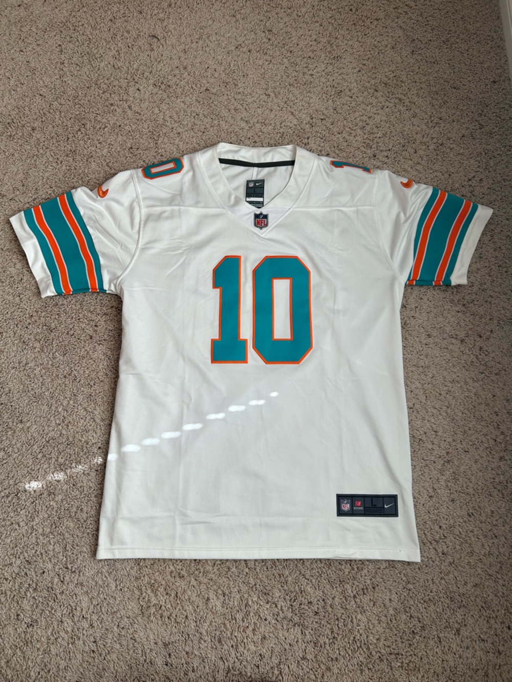 NFL Miami Dolphins #10 Tyreek Hill White Game Jersey (Nike)

Size-L